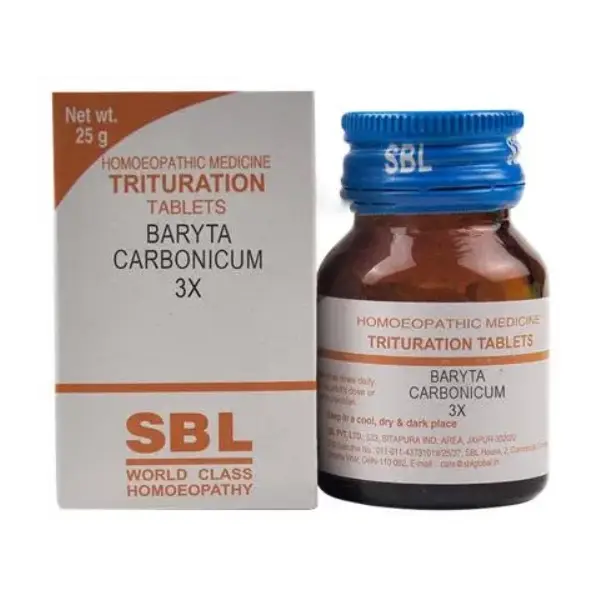 SBL Baryta Carbonicum Trituration Tablet 3X